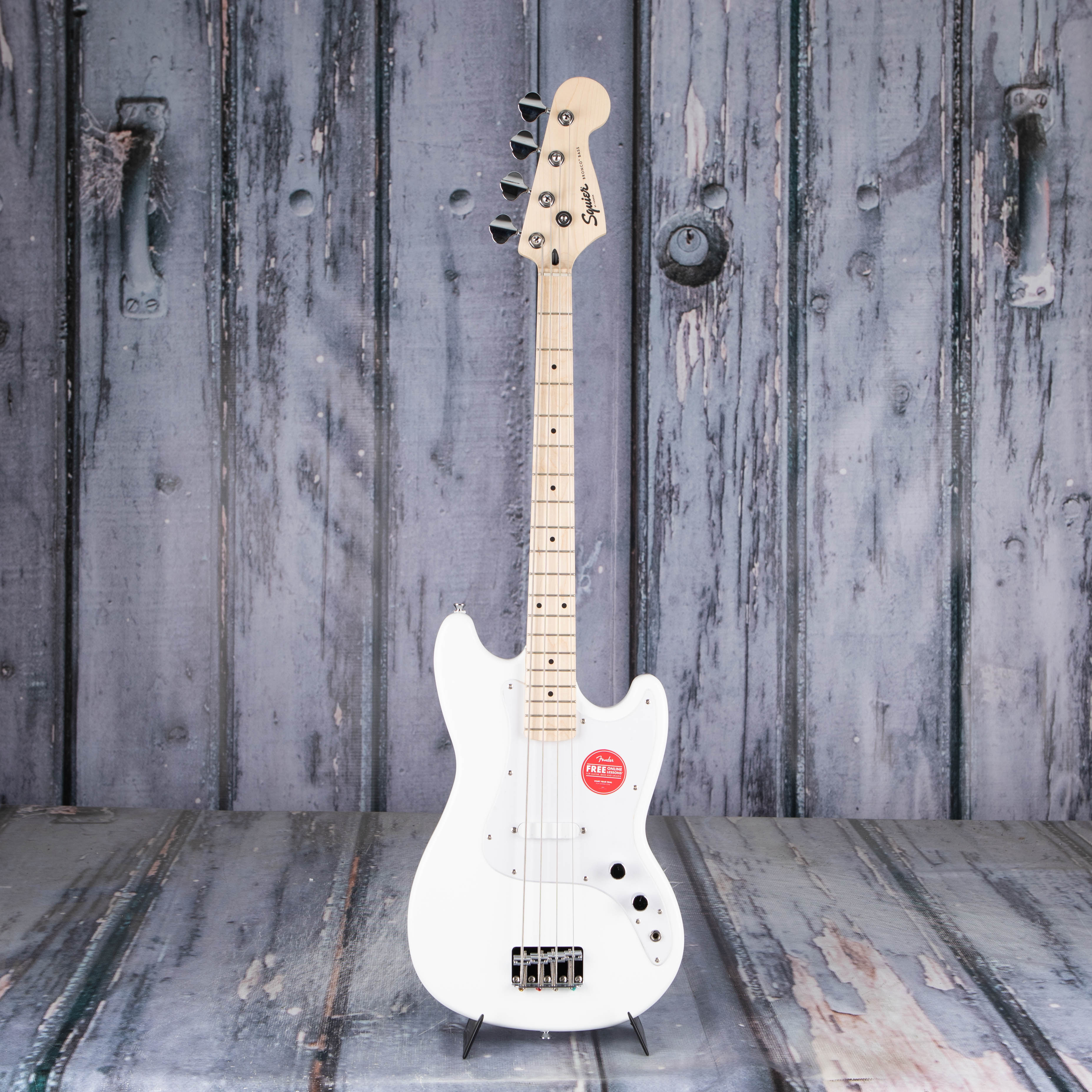 Squier Sonic Bronco Bass, Arctic White