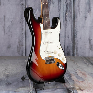 Suhr Classic S Electric Guitar, SSS, 3-Tone Burst, angle