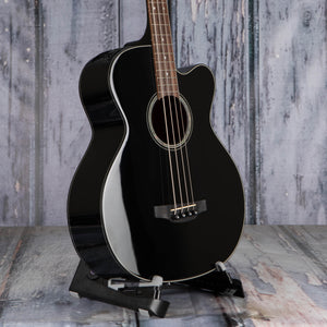 Takamine GB30CE Acoustic/Electric Bass Guitar, Black, angle