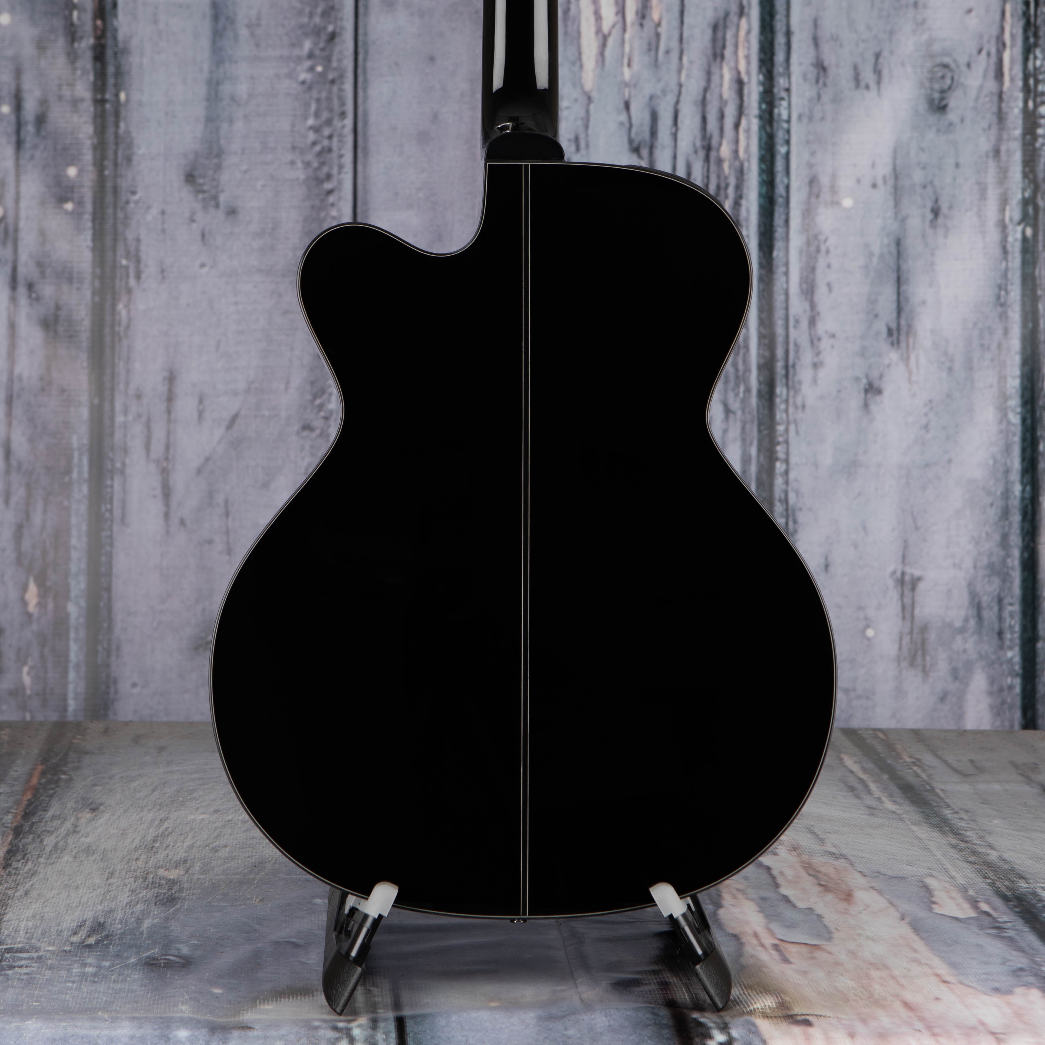 Takamine GB30CE Acoustic/Electric Bass Guitar, Black, back closeup