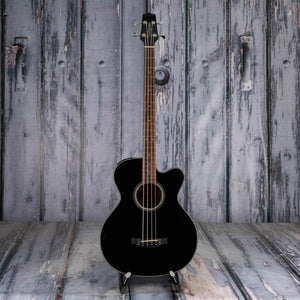 Takamine GB30CE Acoustic/Electric Bass Guitar, Black, front