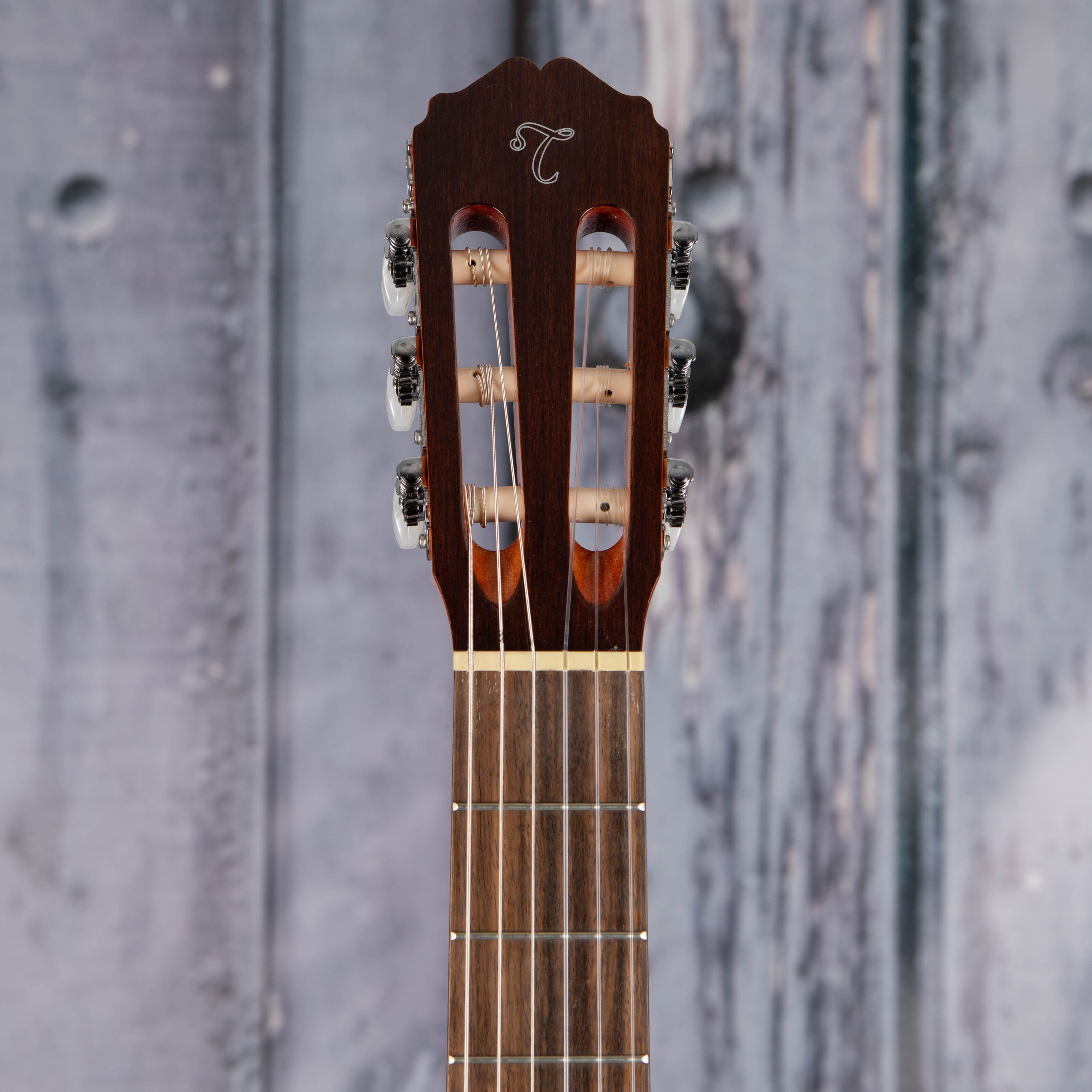 Takamine GC3 Classical Guitar, Natural, front headstock