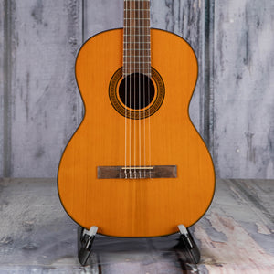 Takamine GC3 Classical Guitar, Natural, front closeup