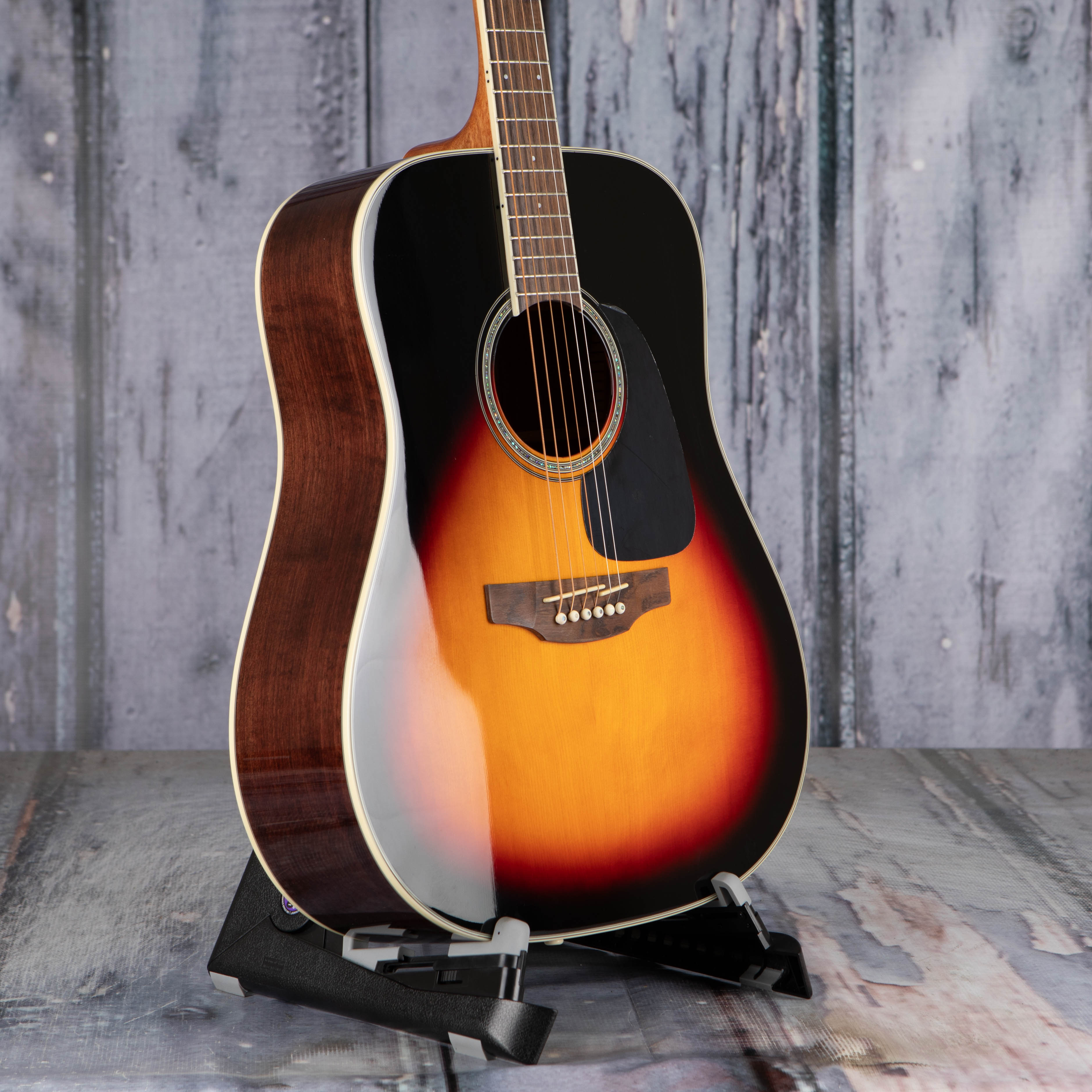 Takamine GD51 Acoustic Guitar, Brown Sunburst, angle