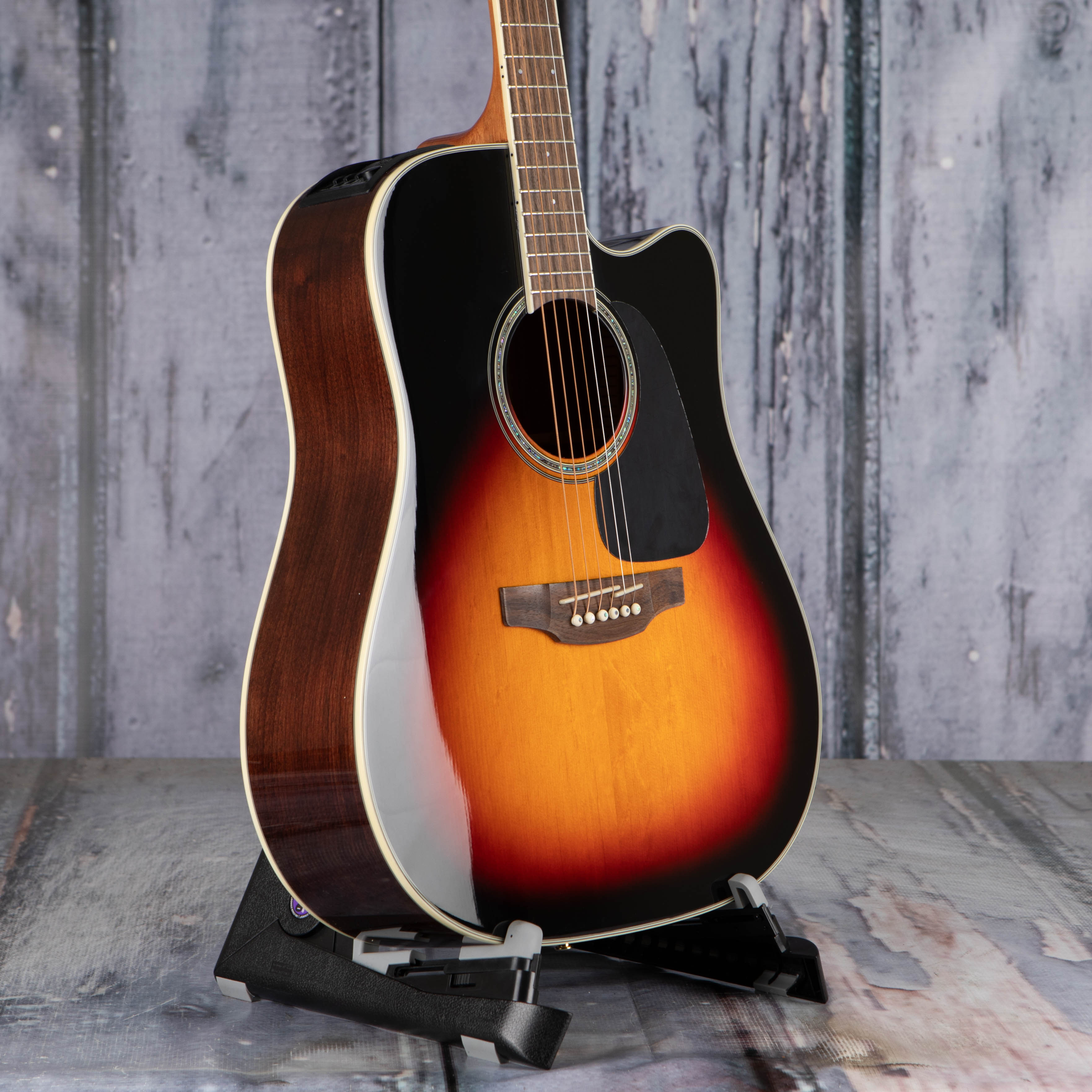 Takamine GD51CE Acoustic/Electric Guitar, Brown Sunburst, angle