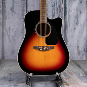 Takamine GD51CE Acoustic/Electric Guitar, Brown Sunburst, front closeup