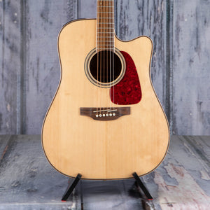 Takamine GD93CE Dreadnought Acoustic/Electric Guitar, Natural, front closeup