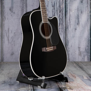 Takamine Legacy EF341SC Acoustic/Electric Guitar, Gloss Black, angle