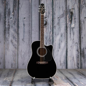 Takamine Legacy EF341SC Acoustic/Electric Guitar, Gloss Black, front