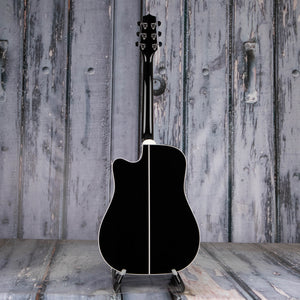 Takamine Legacy EF341SC Acoustic/Electric Guitar, Gloss Black, back