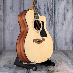 Taylor 114ce Acoustic Electric Guitar, Natural, angle