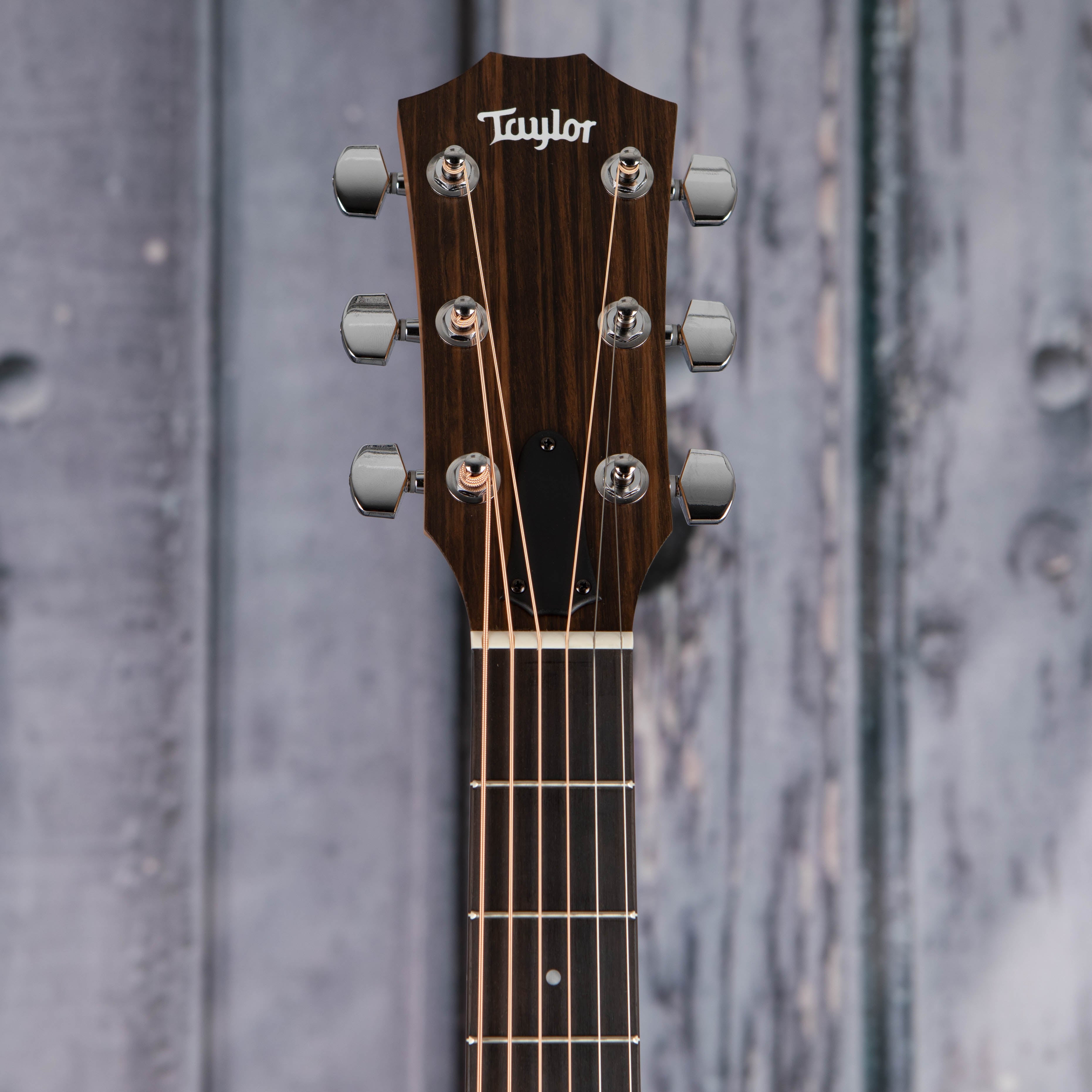 Taylor 114ce Acoustic Electric Guitar, Natural, front headstock