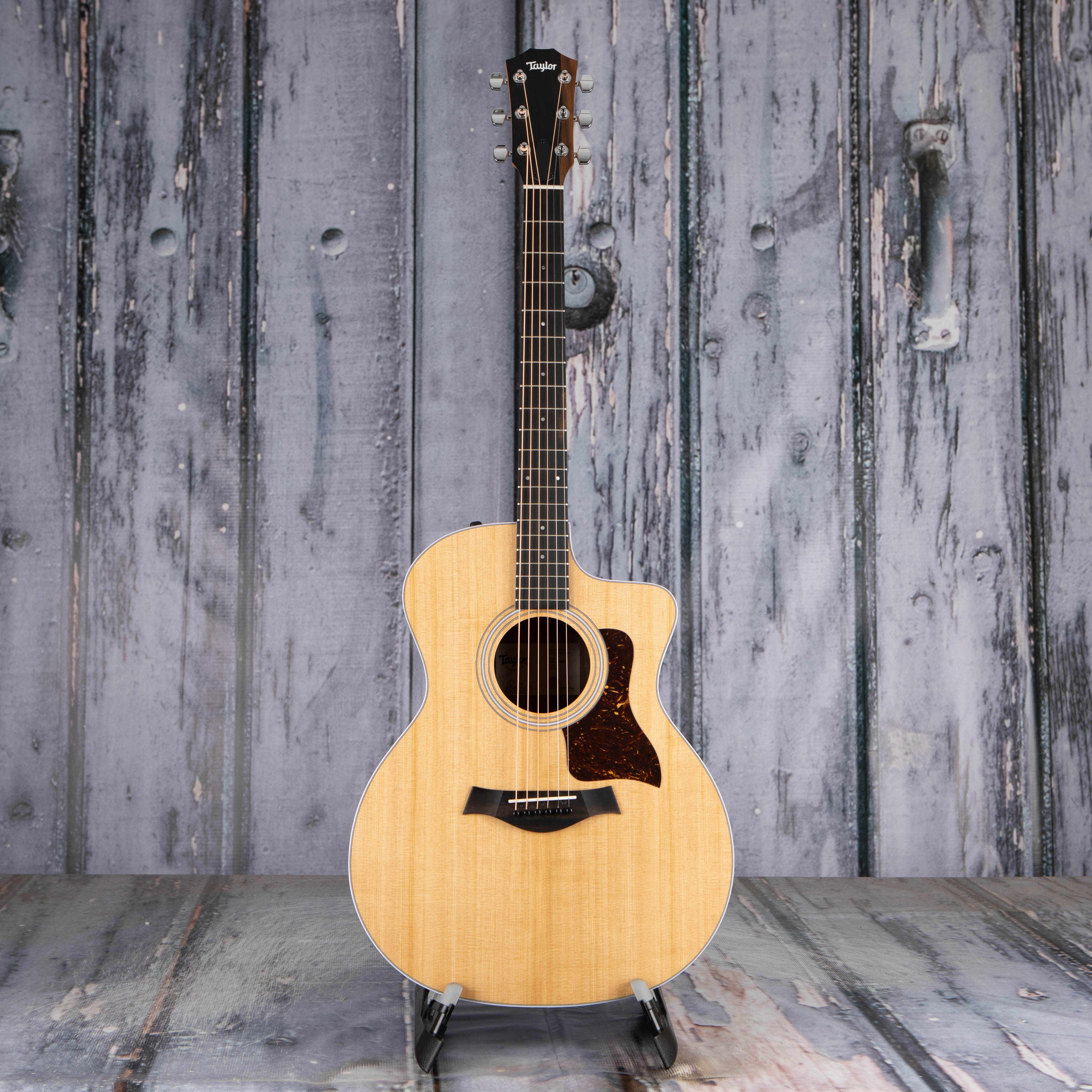 Taylor 214ce Acoustic/Electric Guitar, Natural, front