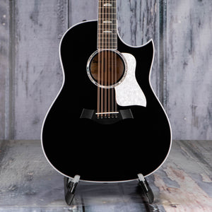 Taylor 657ce Doce Doble 12-String Acoustic/Electric Guitar, Black, front closeup