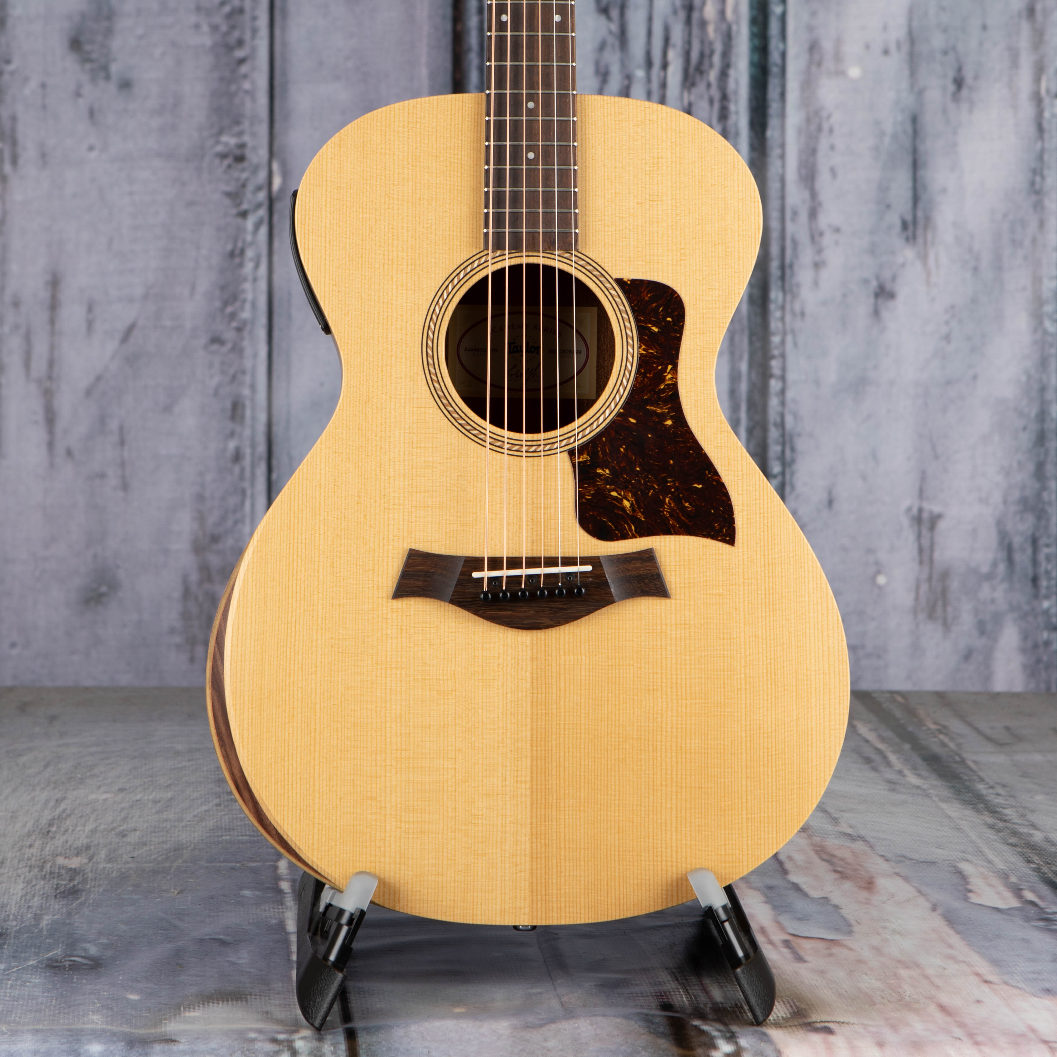 Taylor Academy 12e Acoustic/Electric Guitar, Natural, front closeup