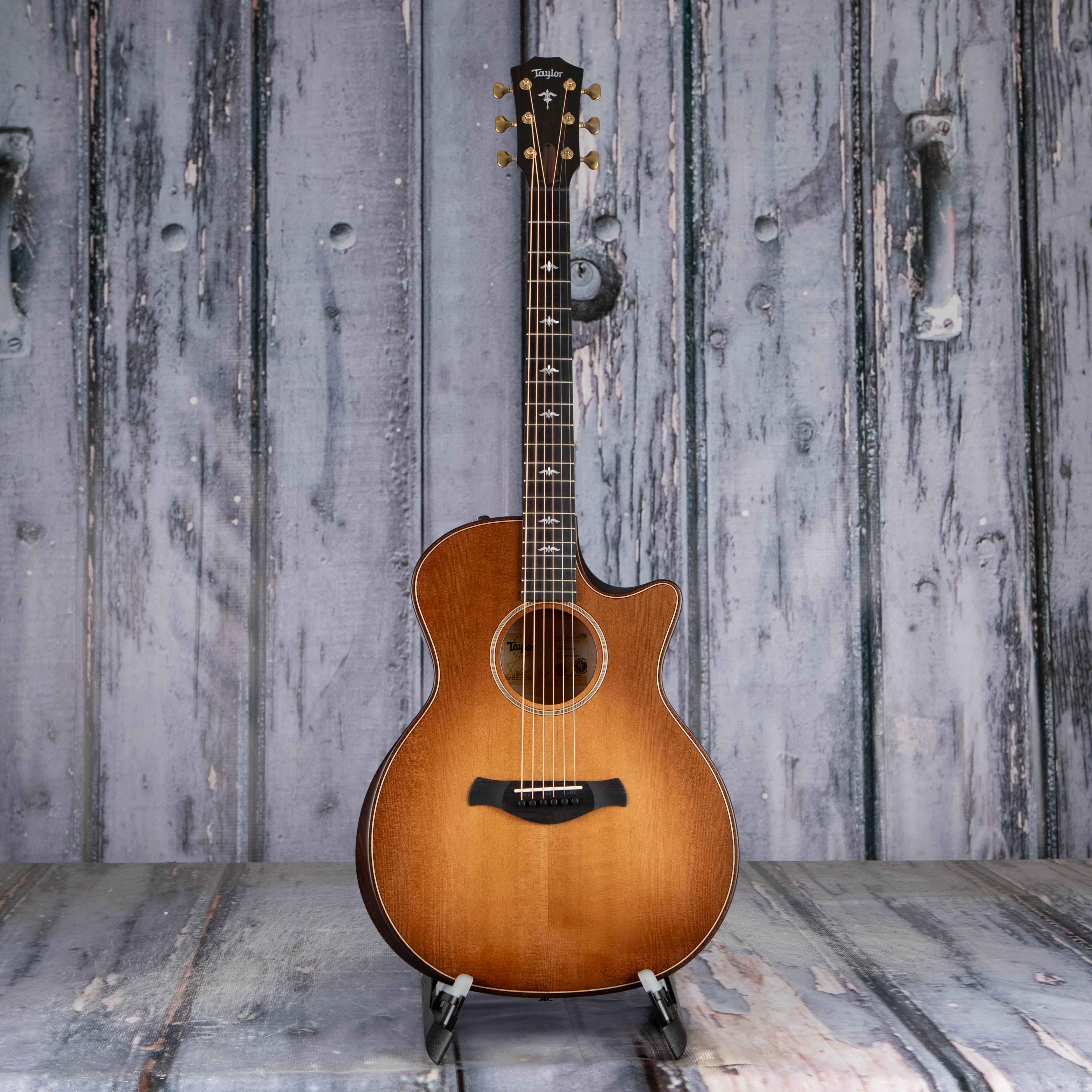 Taylor Builder's Edition 614ce Acoustic/Electric Guitar, Wild Honey Burst, front