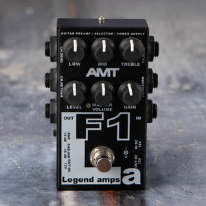 Used AMT Electronics F1 Legend Amps Preamp Effects Pedal, front