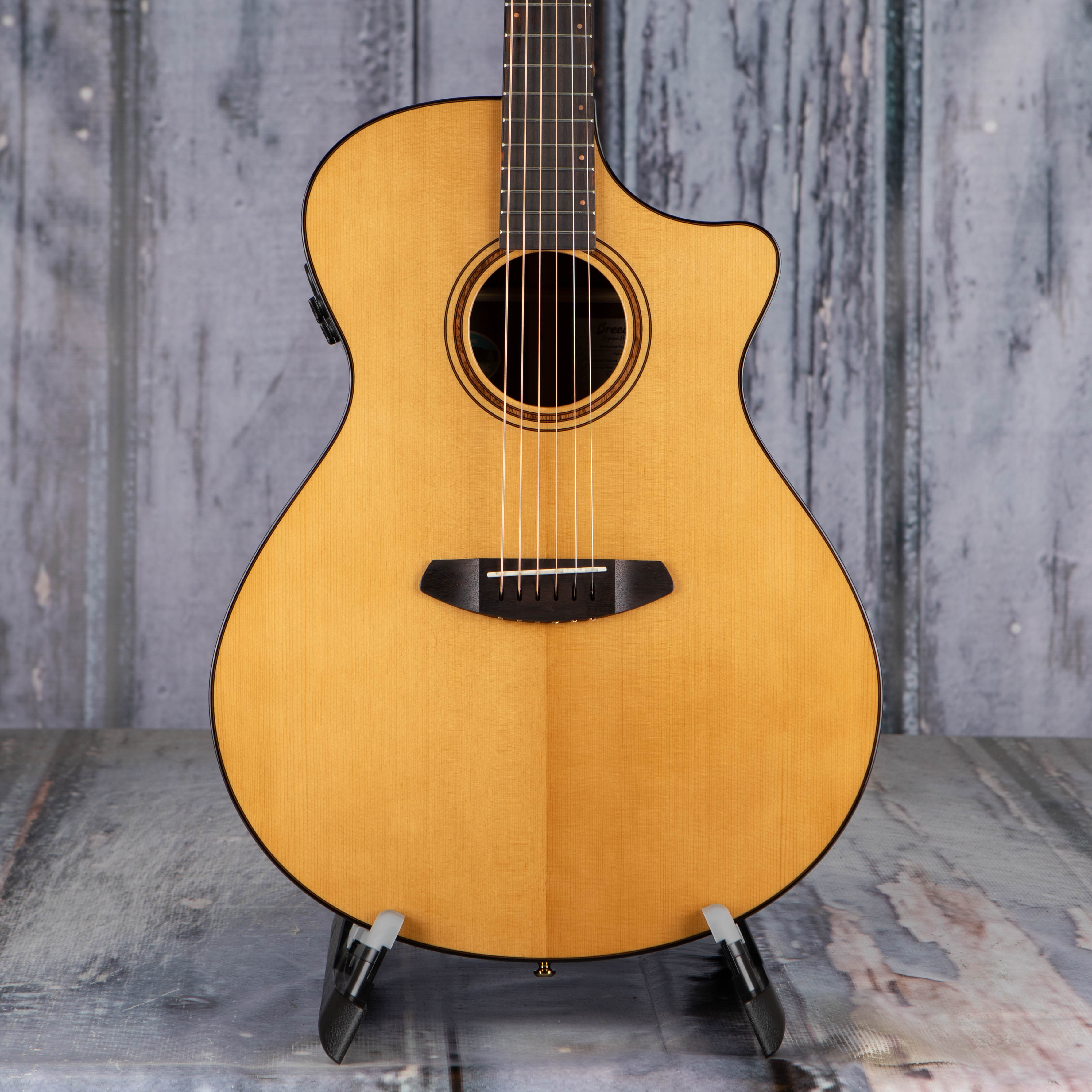 Used Breedlove Performer Pro Concert Acoustic/Electric Guitar, 2023, Natural, front closeup