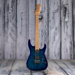 Used Charvel Pro-Mod DK-24 HH 2PT CM QM Electric Guitar, Chlorine Burst, front