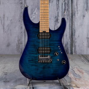 Used Charvel Pro-Mod DK-24 HH 2PT CM QM Electric Guitar, Chlorine Burst, front closeup