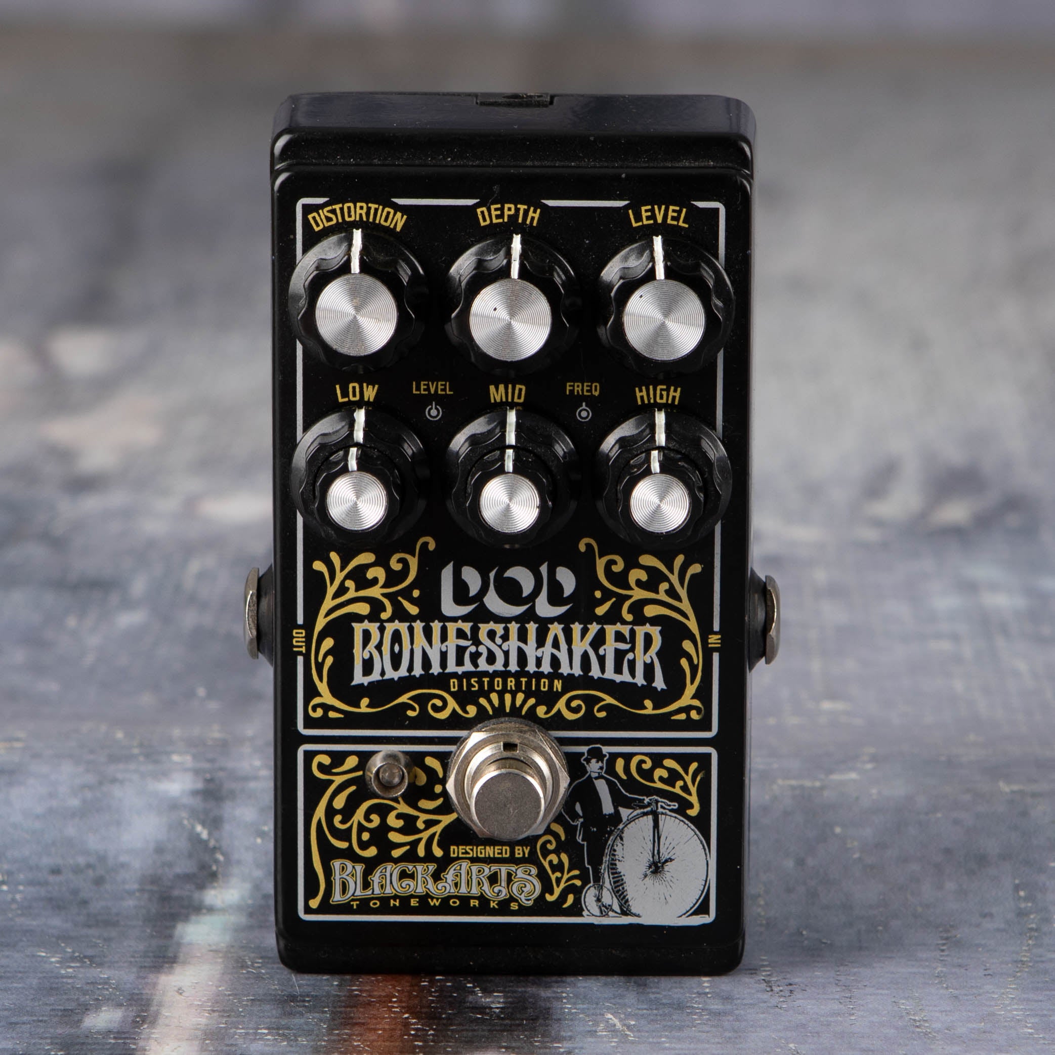 Used DOD Boneshaker Distortion Effects Pedal, front