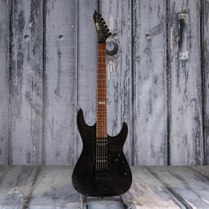 Used ESP LTD M-100 FM Electric Guitar, See-Thru Black, front