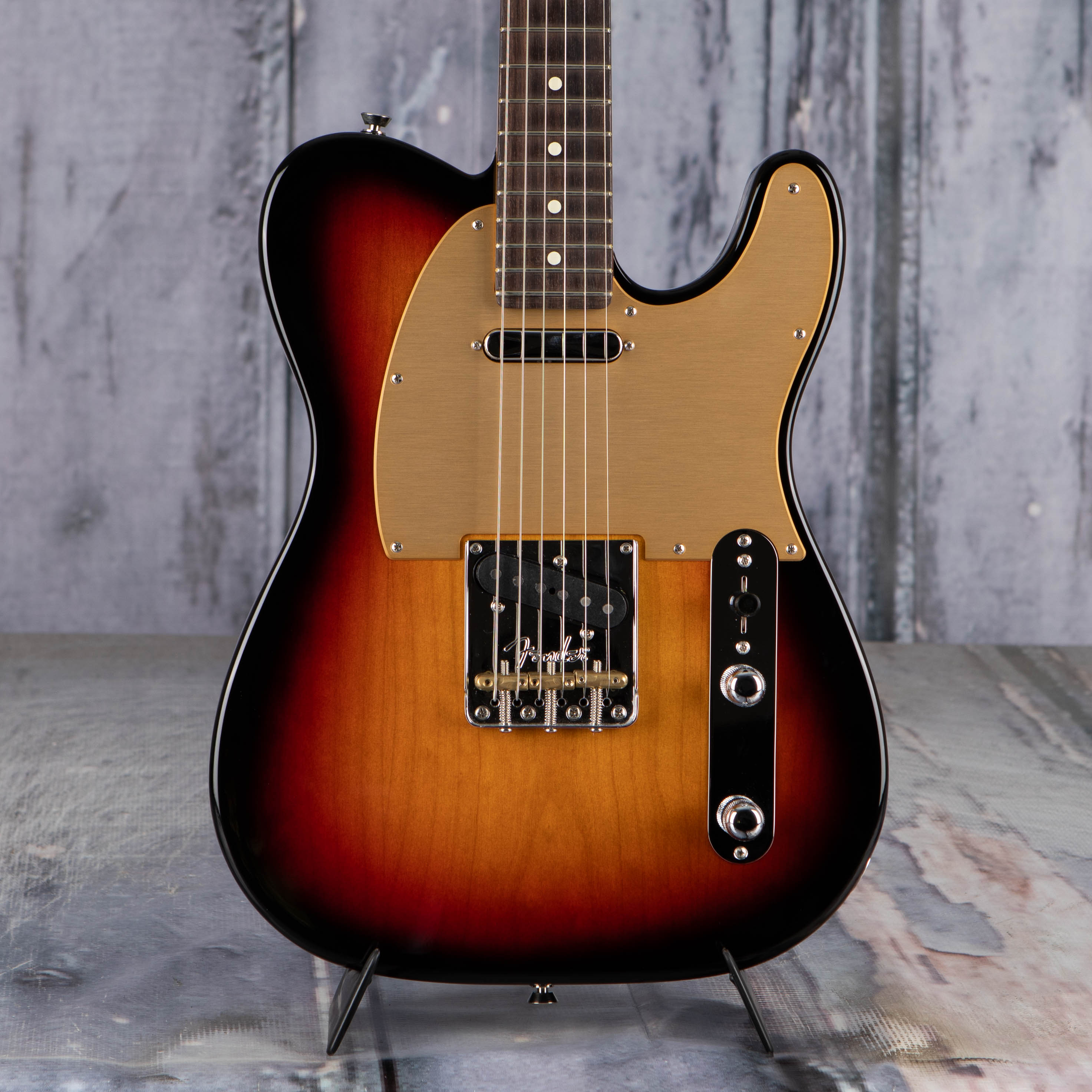 Used Fender American Professional II Telecaster Electric Guitar, 2023, 3-Color Sunburst, front closeup