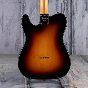 Used Fender American Standard Telecaster Electric Guitar, 2004, 3-Tone Sunburst, back closeup