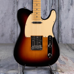 Used Fender American Standard Telecaster Electric Guitar, 2004, 3-Tone Sunburst, front closeup