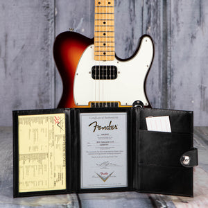 Used Fender Custom Shop '60s Telecaster Light Closet Classic Electric Guitar, Chocolate 3-Tone Sunburst, coa