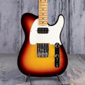 Used Fender Custom Shop '60s Telecaster Light Closet Classic Electric Guitar, Chocolate 3-Tone Sunburst, front closeup