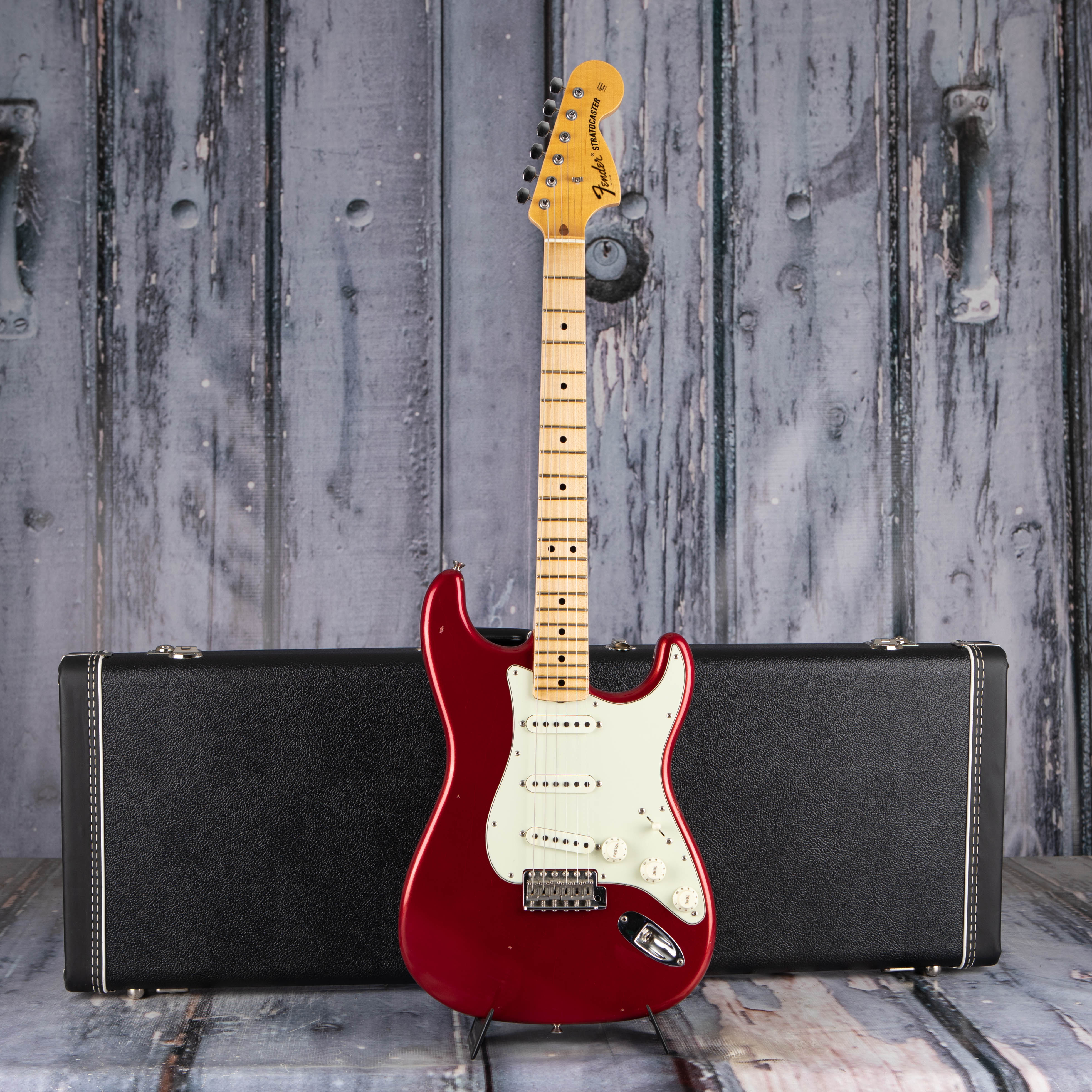 Used Fender Custom Shop 70 Stratocaster Journeyman Relic Closet Classic Electric Guitar, Aged Firemist Red, case