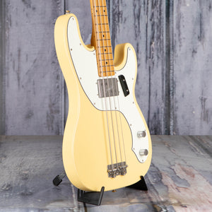 Used Fender Vintera II '70s Telecaster Bass Guitar, 2023 Vintage White, angle