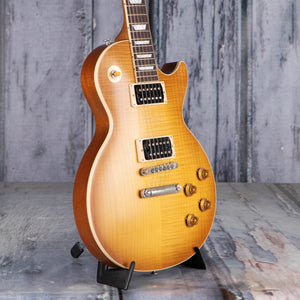 Used Gibson Les Paul Standard '50s Electric Guitar, Faded Satin Honey Sunburst, angle