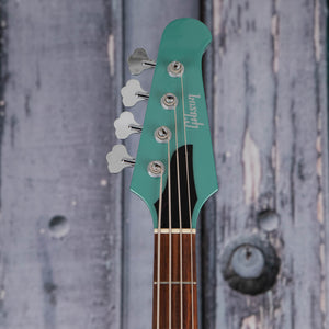 Used Gibson Non-Reverse Thunderbird Electric Bass Guitar, 2022, Inverness Green, front headstock