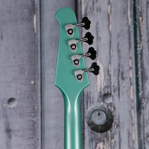 Used Gibson Non-Reverse Thunderbird Electric Bass Guitar, 2022, Inverness Green, back headstock