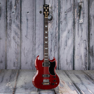 Used Gibson SG Standard Electric Bass Guitar, 2015, Cherry Red, front