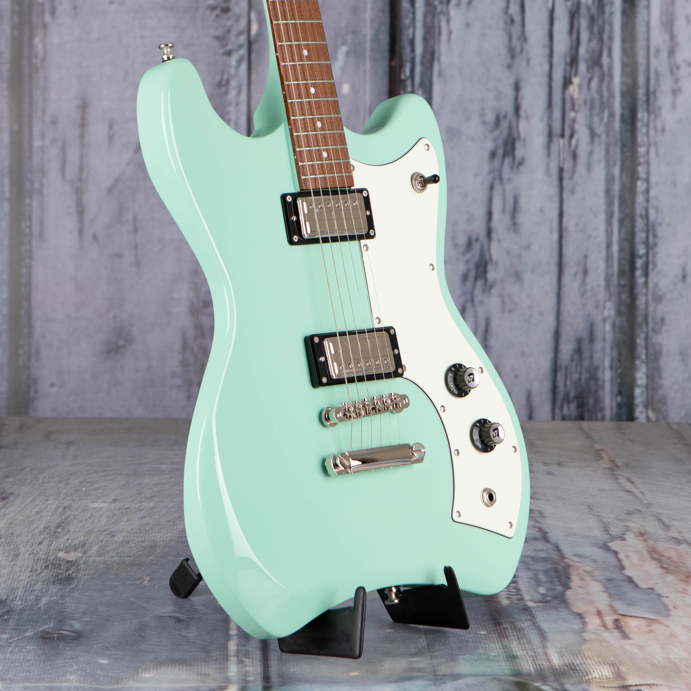 Used Guild Jetstar ST Electric Guitar, Seafoam Green, angle