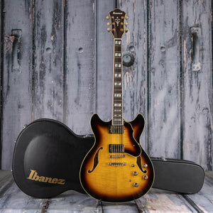 Used Ibanez Artstar AS153 Semi-Hollowbody Guitar, Antique Yellow Sunburst, case