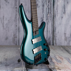 Used Ibanez Bass Workshop SRMS720 Bass Guitar, 2024, Blue Chameleon, angle