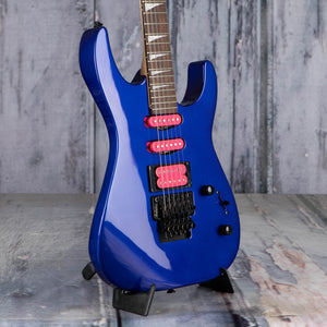 Used Jackson X Series Dinky DK3XR HSS Electric Guitar, Cobalt Blue, angle