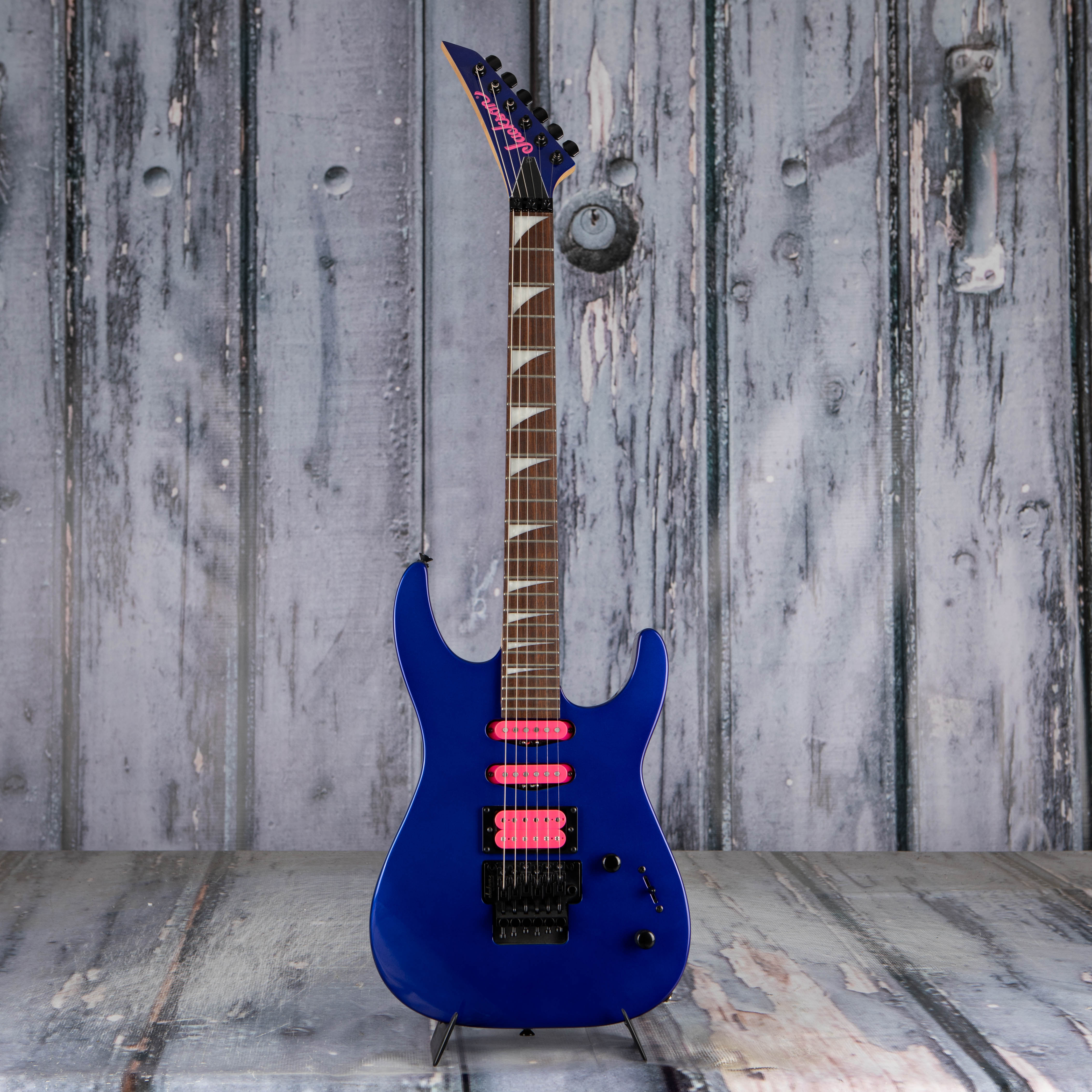 Used Jackson X Series Dinky DK3XR HSS Electric Guitar, Cobalt Blue, front