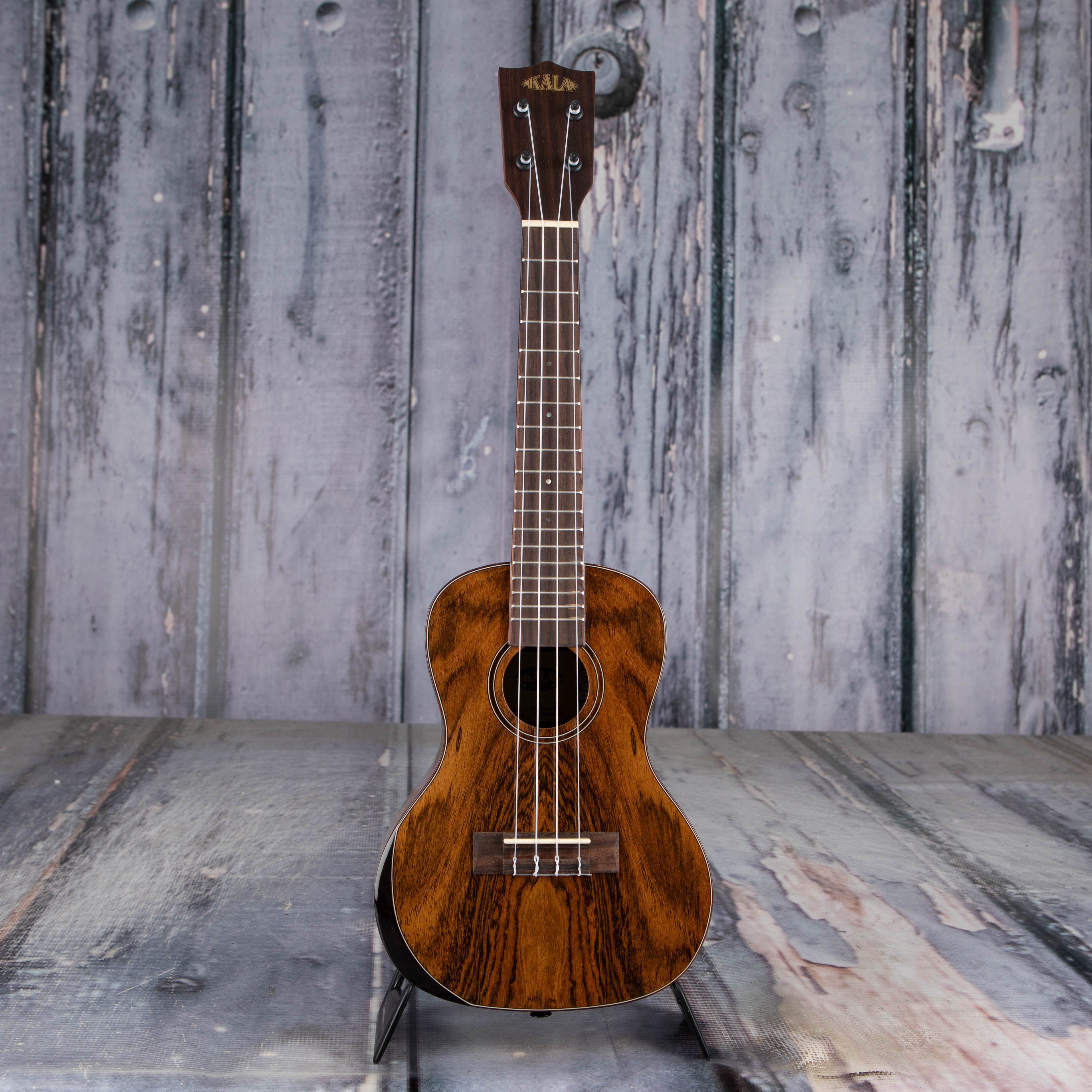 Used Kala Premier Exotic Bocote Concert Ukulele, Natural, front