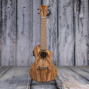 Used Lanikai Oak Concert Acoustic/Electric Ukulele, Satin Natural, front