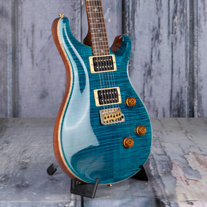 Used Paul Reed Smith Custom 24 Brazilian Rosewood Electric Guitar, 2004, Turquoise, angle