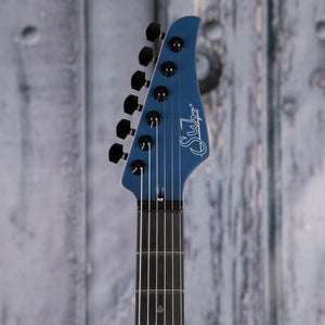 Used Suhr Modern Electric Guitar, Satin Blue, front headstock