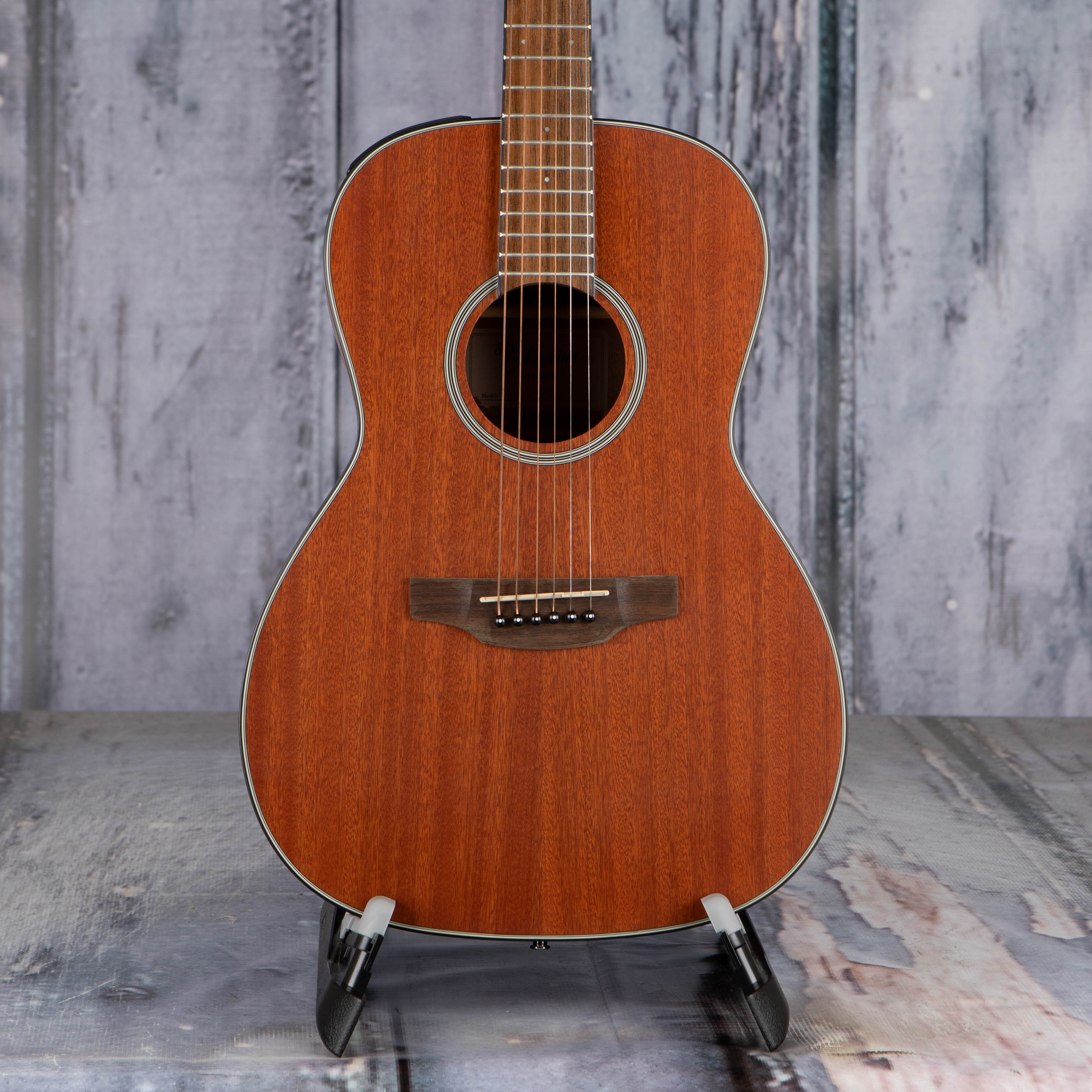 Used Takamine GY11ME New Yorker Acoustic/Electric Guitar, 2021, Natural Satin, front closeup