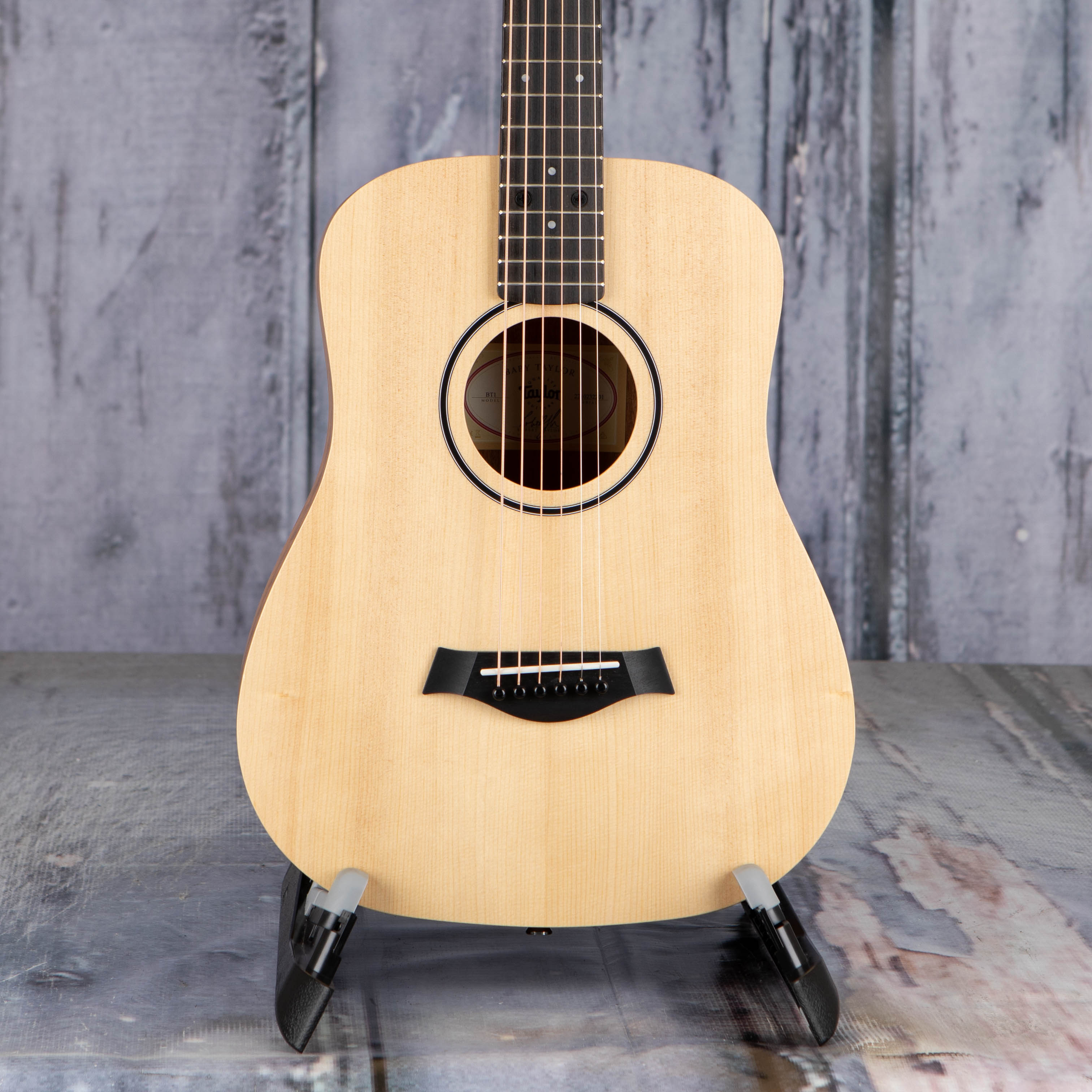 Used Taylor BT1 Baby Taylor Acoustic Guitar, Natural, front closeup