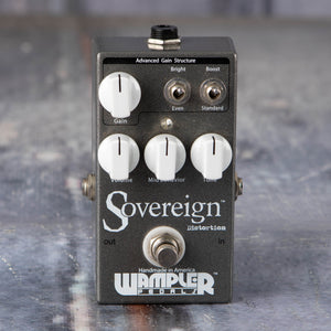 Used Wampler Sovereign Distortion Effects Pedal, front