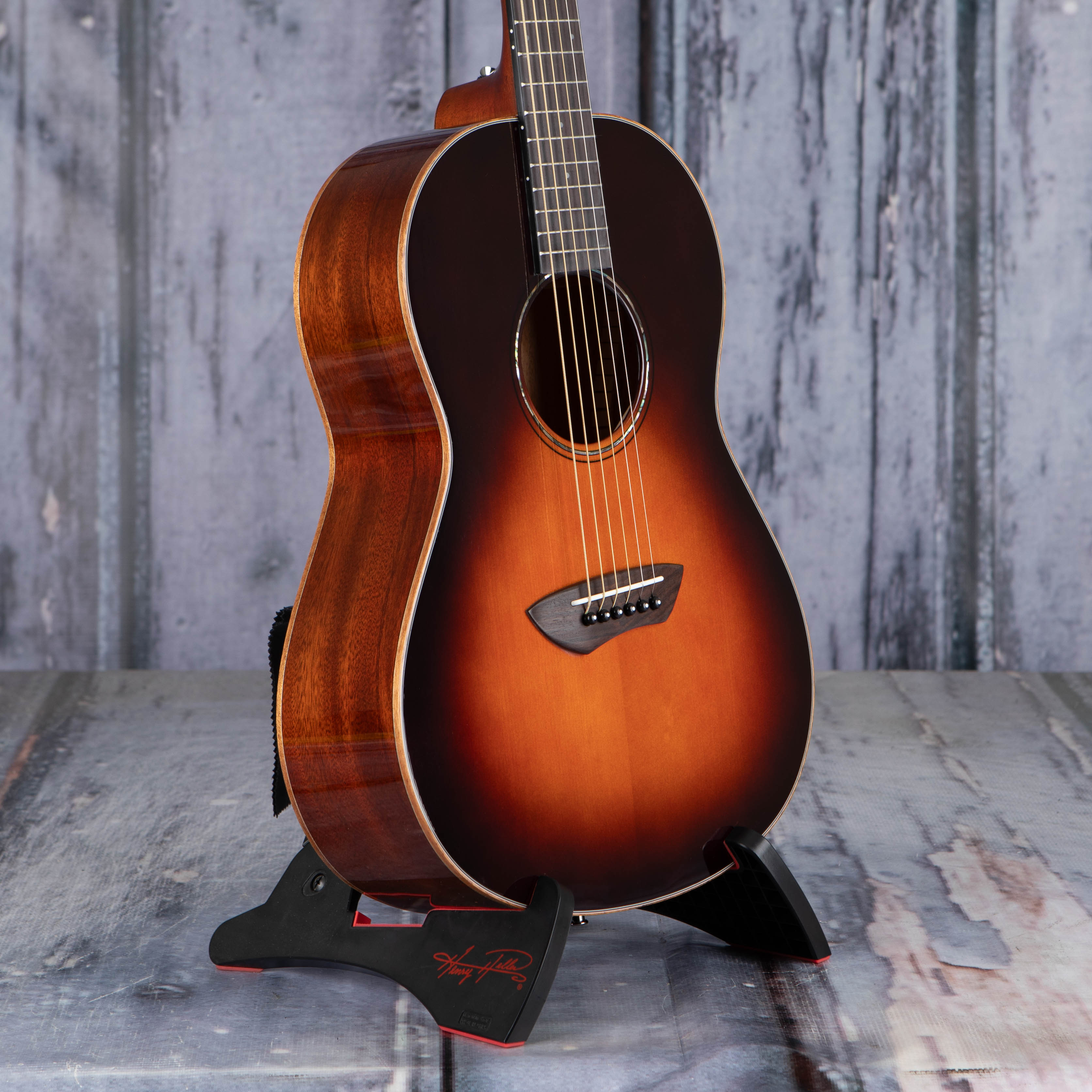 Yamaha CSF3M Compact Folk Acoustic/Electric Guitar, Tobacco Brown Sunburst, angle